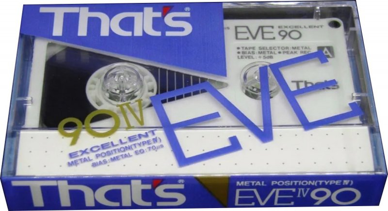 Compact Cassette Thats EVE 90 Type IV Metal 1986 Japan