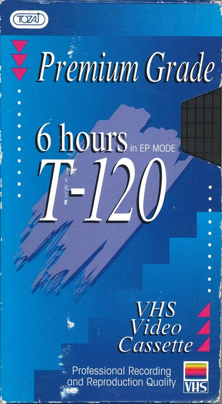 VHS, Video Home System Tozai 120 Type I Normal USA