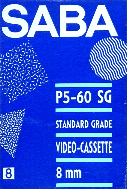 Video8, Hi8, Digital8 Saba 60 "P5-60S G" Type IV Metal Europe