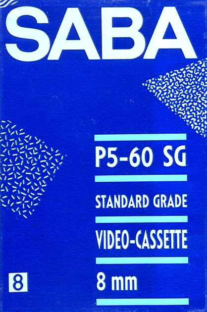 Video8, Hi8, Digital8 Saba 60 "P5-60S G" Type IV Metal Europe