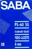 Video8, Hi8, Digital8 Saba 60 "P5-60S G" Type IV Metal Europe