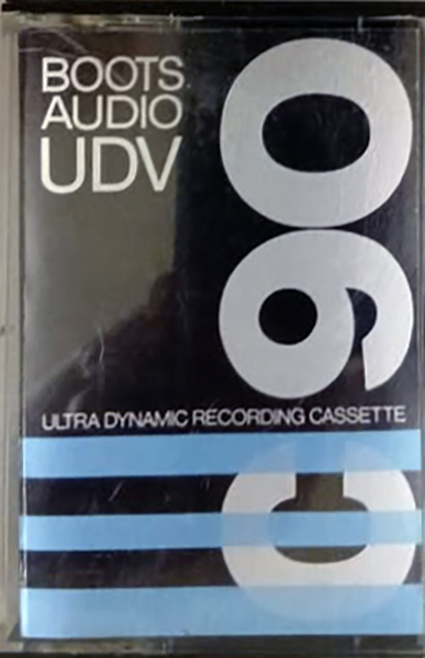 Compact Cassette Boots / Boots Audio UDV 90 Type I Normal 1980 UK