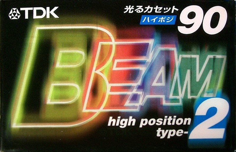 Compact Cassette TDK Beam 2 90 "BM2-90S" Type II Chrome 1999 Japan