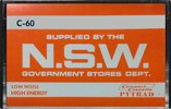 Compact Cassette PYTRAD 60 "N.S.W. Government store dept." Type I Normal USA