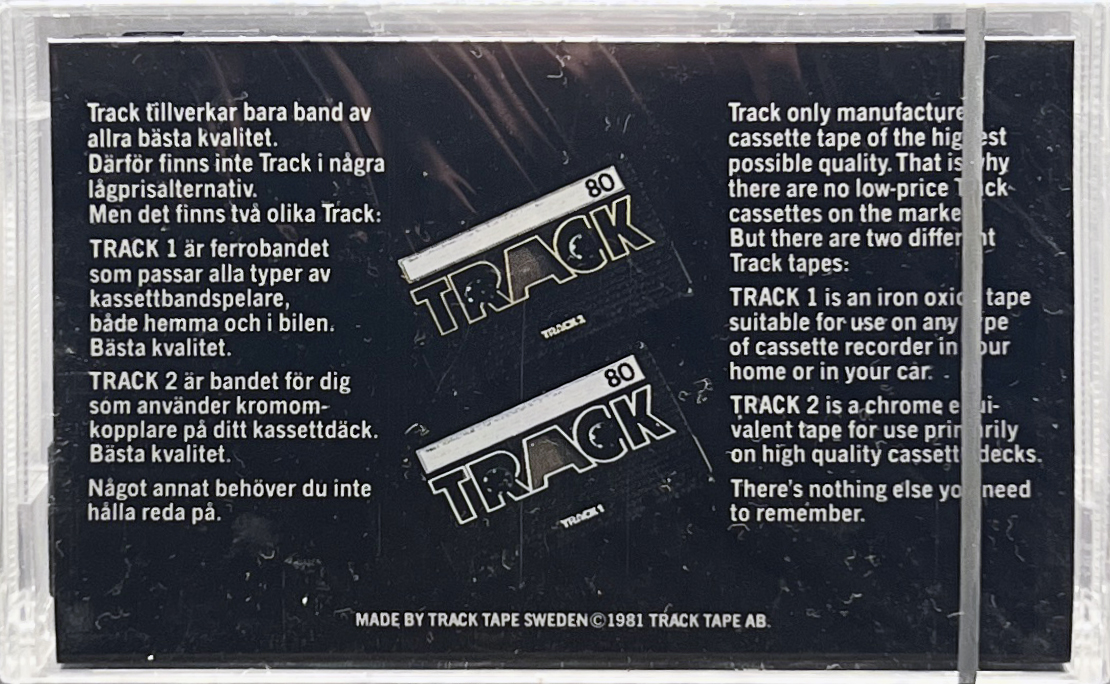 Compact Cassette Track Track 1 60 Type I Normal 1981 Sweden