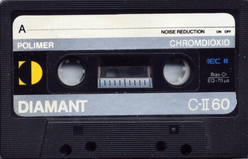 Compact Cassette Polimer Diamant C-II 60 Type II Chrome Hungary