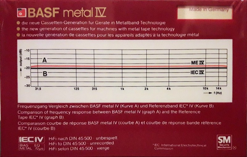 Compact Cassette: BASF  - Metal IV 90