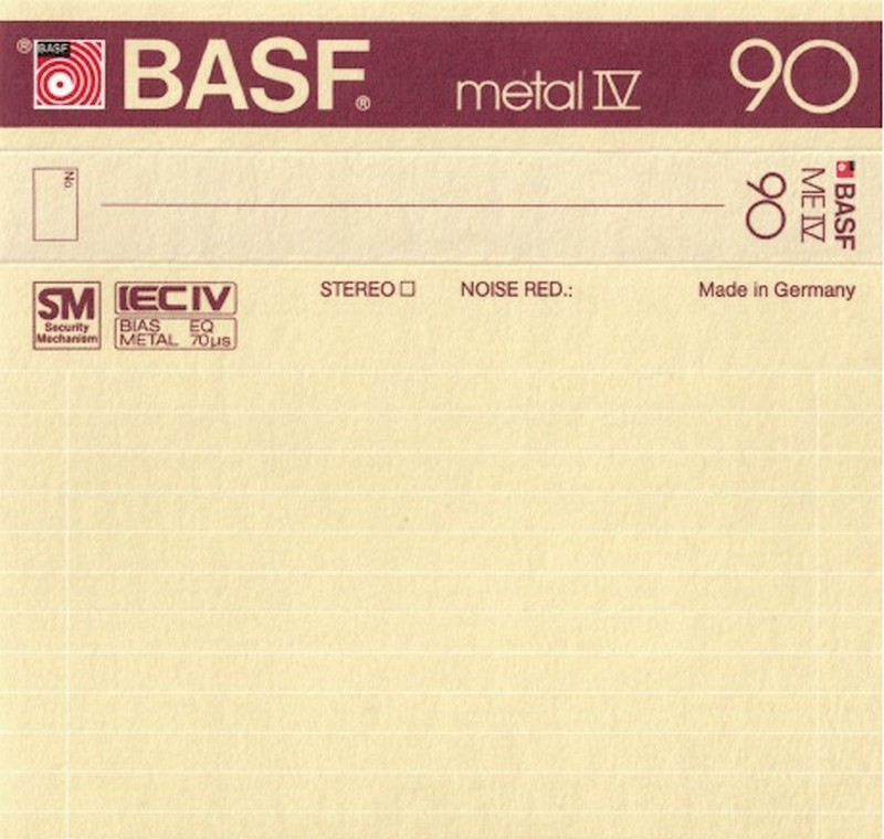 Compact Cassette: BASF  - Metal IV 90