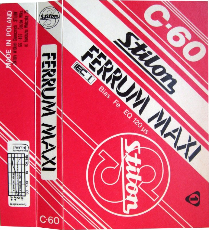 Compact Cassette Stilon Ferrum Maxi 60 Type I Normal Poland