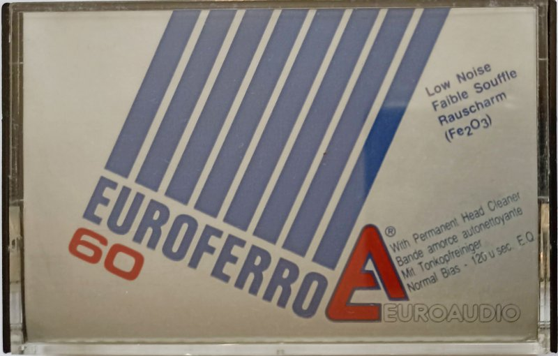 Compact Cassette EuroAudio 60 "EUROFERRO" Type I Normal 1984 Europe