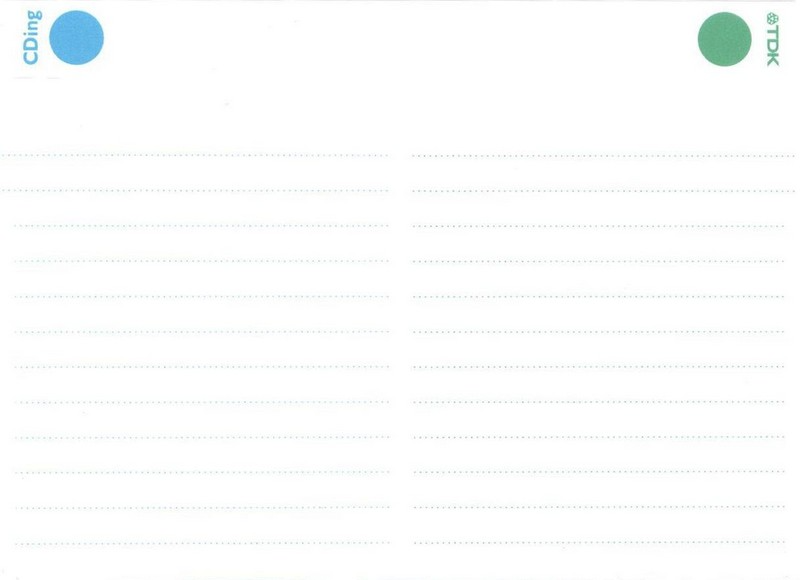 Compact Cassette TDK CDing 2 120 "CD2-120L" Type II Chrome 2000 Japan