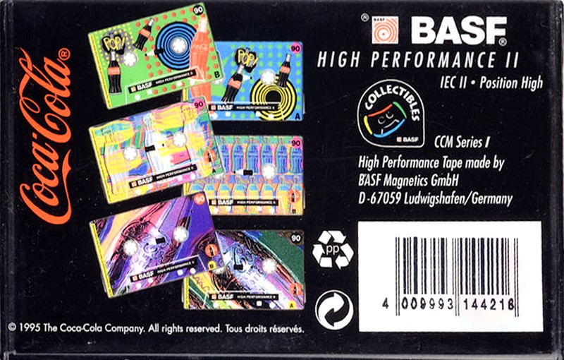 Compact Cassette BASF High Performance II 90 "Modern Art Edition I" Type II Chrome 1995 Europe