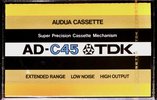 Compact Cassette TDK Audua 45 Type I Normal 1977 Europe, USA
