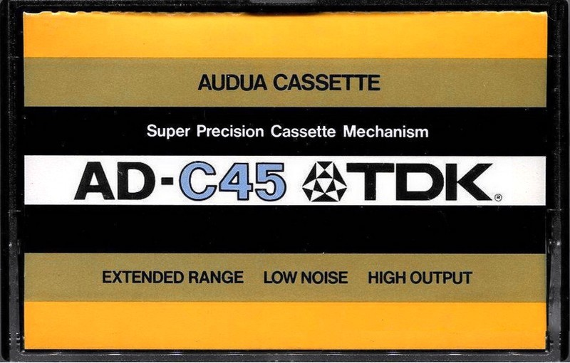 Compact Cassette TDK Audua 45 Type I Normal 1977 Europe, USA