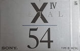 Compact Cassette Sony X IV 54 Type IV Metal 1992 Japan
