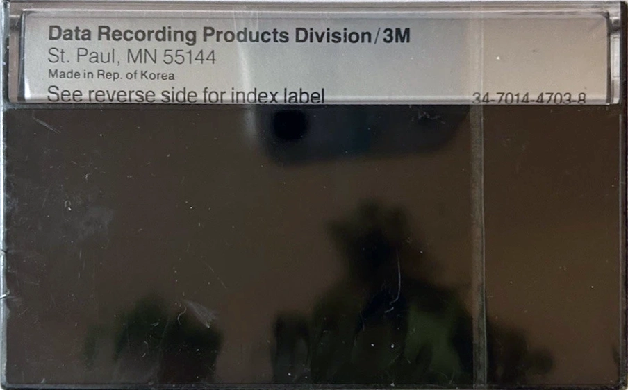 Compact Cassette Scotch 30 "830" Computer Cassette USA