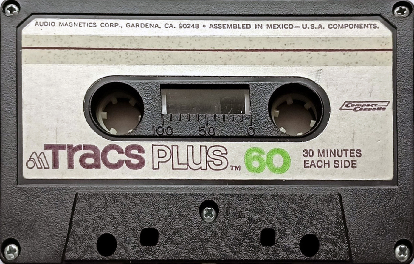 Compact Cassette Tracs Plus 60 Type I Normal 1972 USA