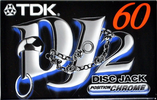 Compact Cassette TDK DJ2 Disc Jack 60 "DJ2-60EA" Type II Chrome 1997 Europe