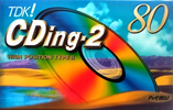 Compact Cassette TDK CDing 2 80 "CD2-80K" Type II Chrome 1997 Japan