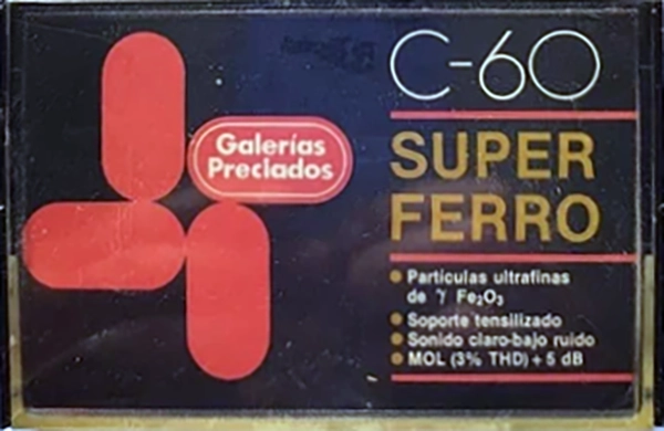 Compact Cassette Galerias Preciados 60 Type I Normal 1980 Spain