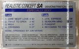 Compact Cassette TDK SA 46 "Realistic Concept" Demonstration Tape 1985 Japan