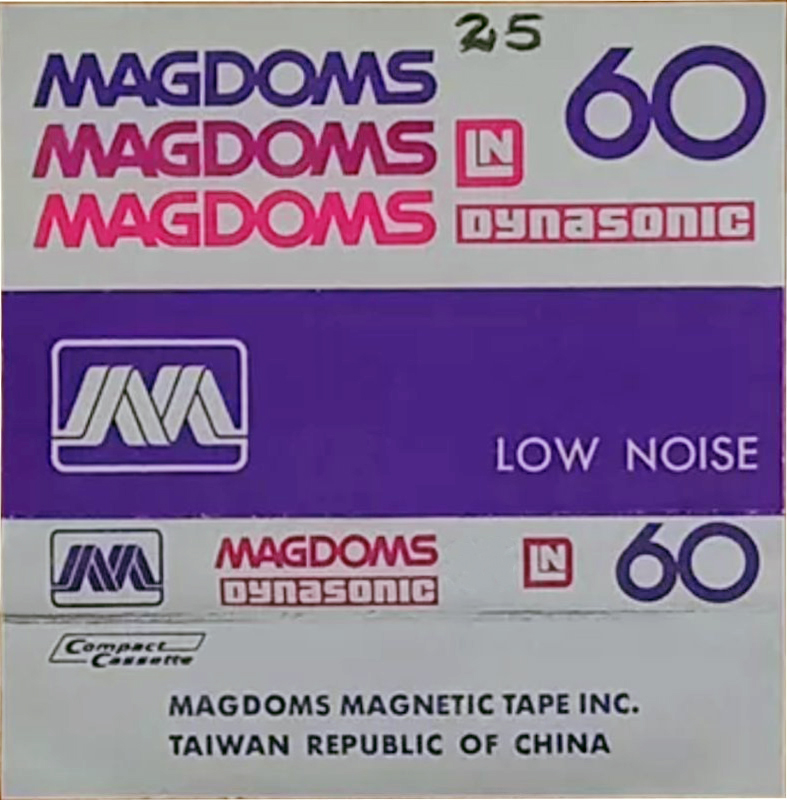 Compact Cassette Magdoms LN 60 Type I Normal 1982 Taiwan
