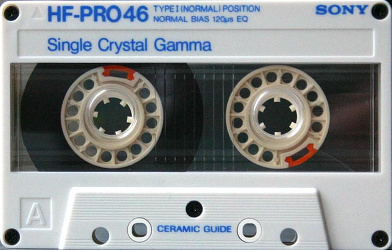 Compact Cassette Sony HF-Pro 46 "HF-PRO 46N" Type I Normal 1986 Japan