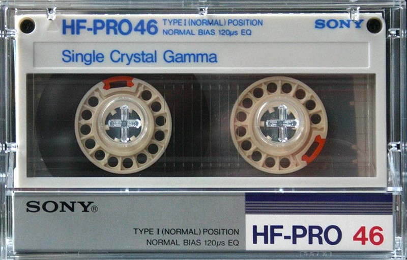 Compact Cassette Sony HF-Pro 46 "HF-PRO 46N" Type I Normal 1986 Japan