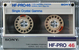Compact Cassette Sony HF-Pro 46 "HF-PRO 46N" Type I Normal 1986 Japan