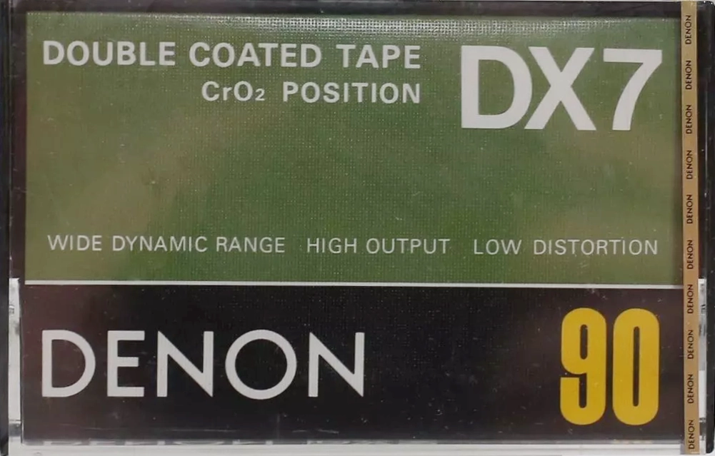 Compact Cassette Denon DX7 90 Type II Chrome 1978 Europe