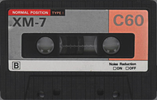 Compact Cassette X Side XM-7 60 Type I Normal 1978 South Korea