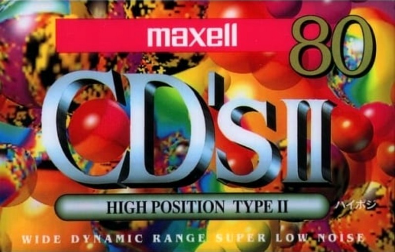 Compact Cassette Maxell CD`s II / CD`s 2 80 "CDS2-80G" Type II Chrome 1994 Japan