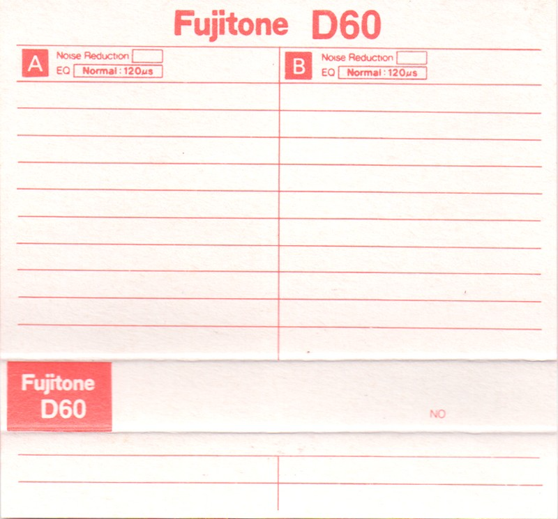 Compact Cassette: Unknown Fujitone -  60