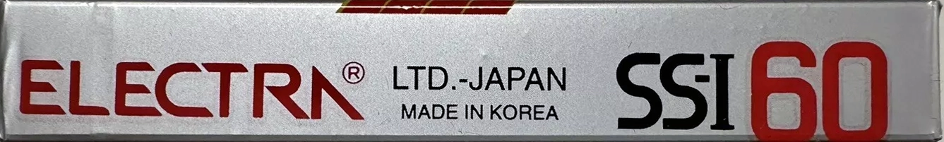 Compact Cassette Electra 60 "SS-I" Type I Normal South Korea