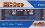 Compact Cassette Eico 1PD ET 60 Type II Chrome 1984 Japan