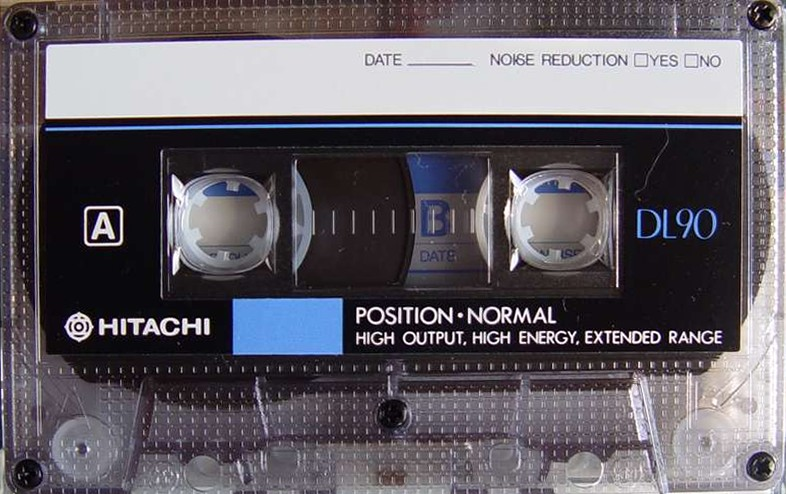Compact Cassette Hitachi DL 90 Type I Normal 1990 Europe