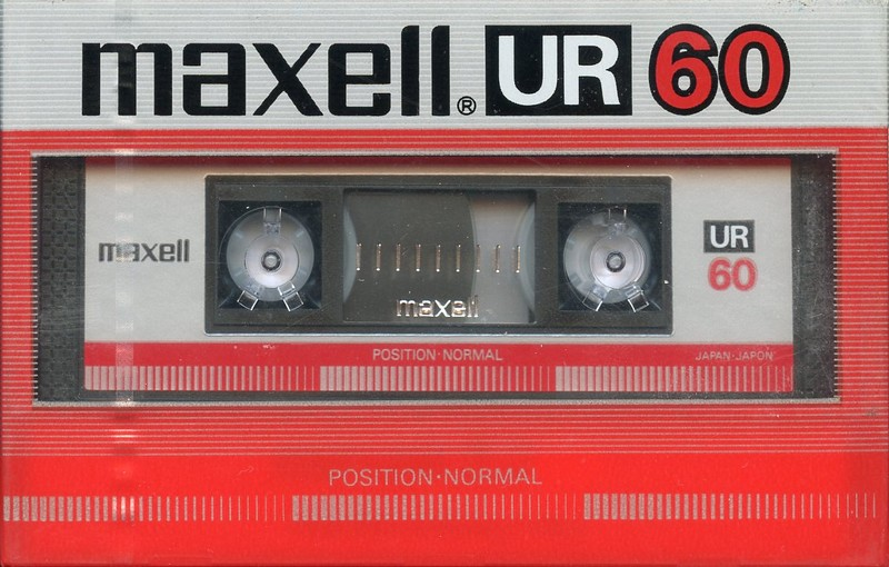 Compact Cassette Maxell UR 60 Type I Normal 1986 Japan
