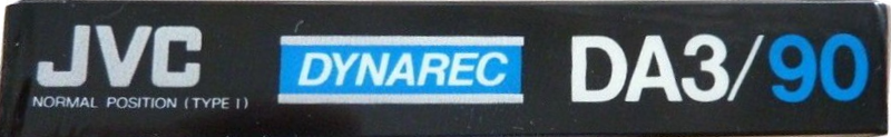 Compact Cassette JVC Dynarec DA3 90 Type I Normal 1983 Worldwide