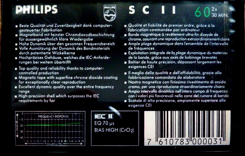 Compact Cassette: Philips  - SC II 60