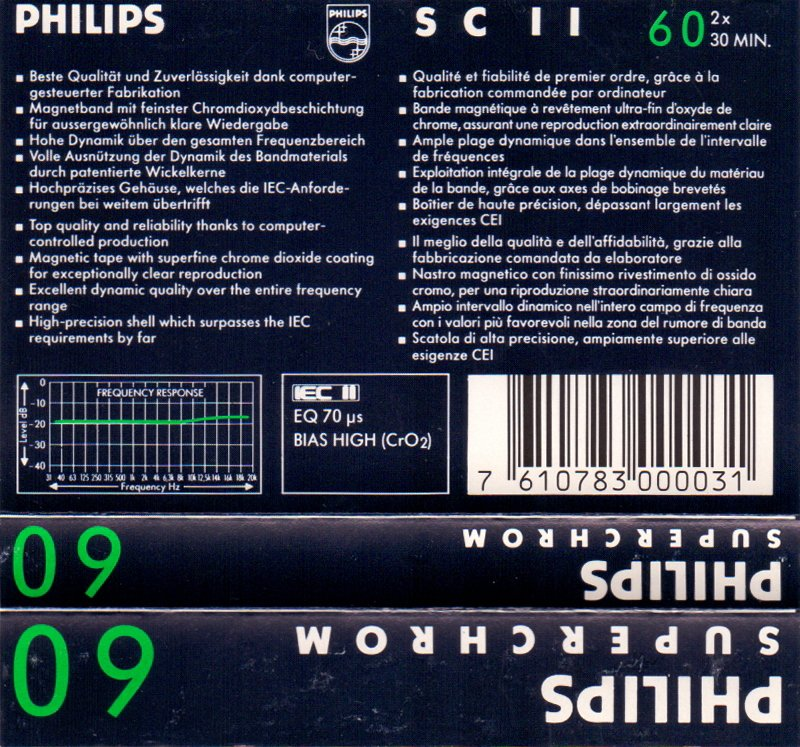 Compact Cassette: Philips  - SC II 60