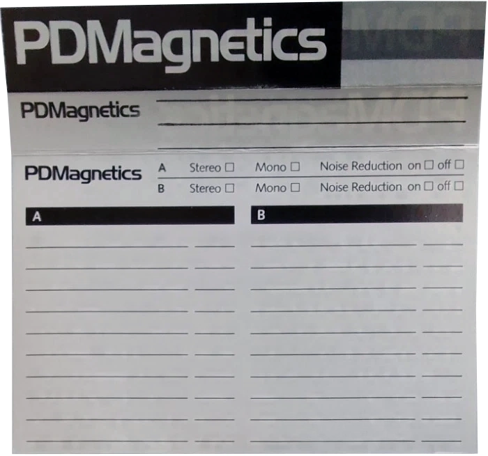 Compact Cassette PDM / PDMagnetics Ferro XQ 60 Type I Normal 1982 Europe