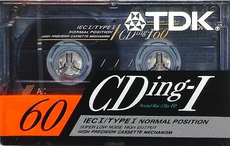 Compact Cassette TDK CDing 1 60 Type I Normal 1991 Europe