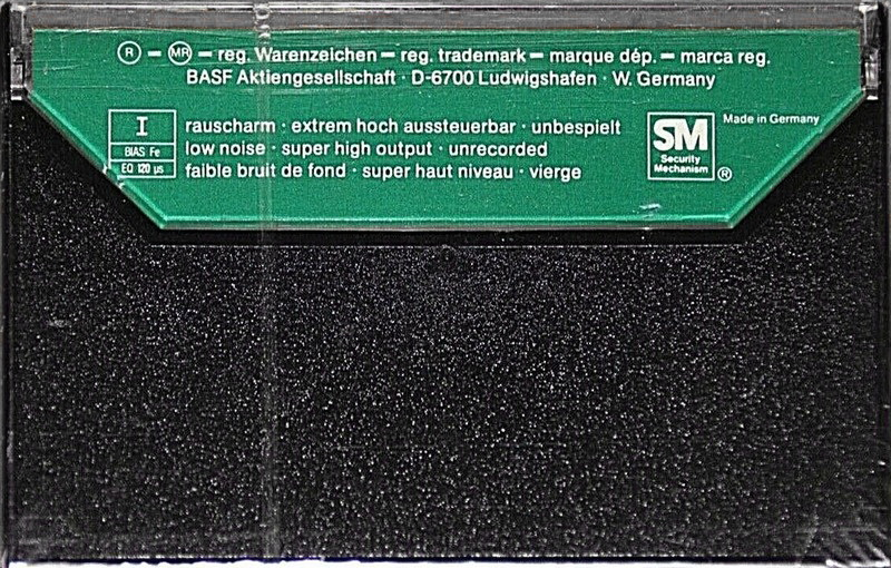 Compact Cassette BASF Ferro Super LH I 90 Type I Normal 1980 Europe