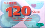 Compact Cassette Sony CDix I 120 "C-120CDX1H" Type I Normal 2000 Japan