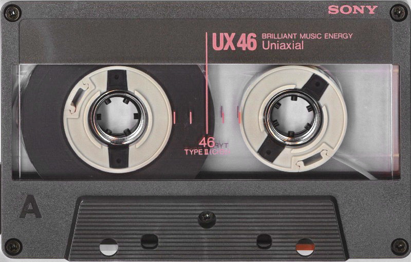 Compact Cassette Sony UX 46 Type II Chrome 1988 Japan