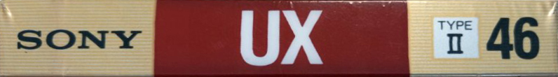Compact Cassette Sony UX 46 Type II Chrome 1988 Japan