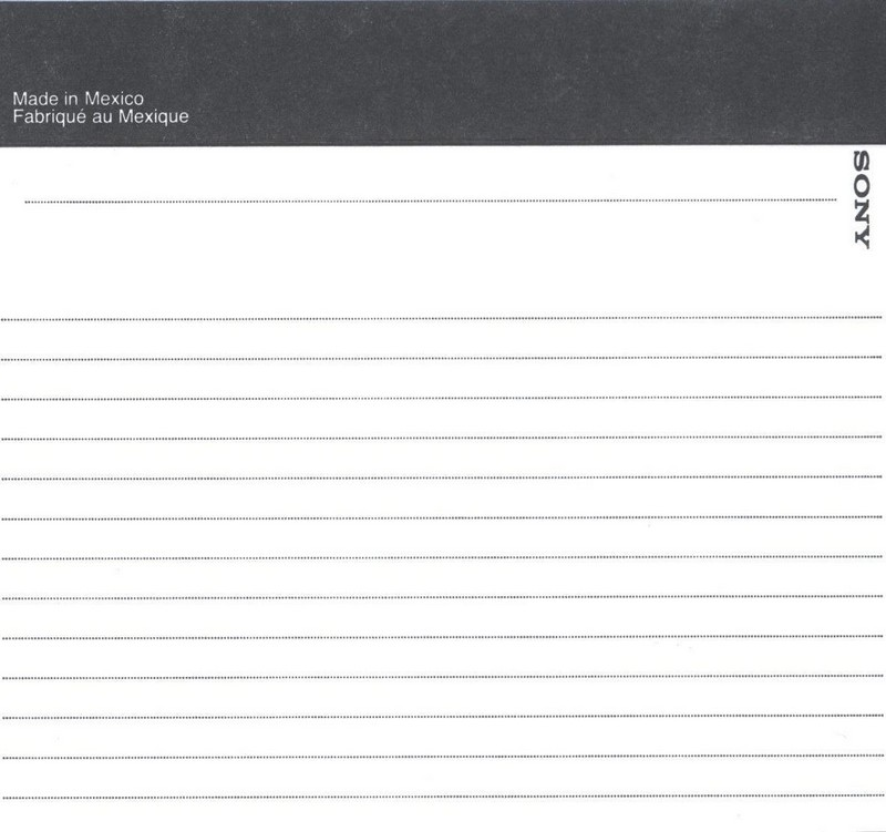 Compact Cassette Sony EF 90 "C-90EFB" Type I Normal 1999 Worldwide