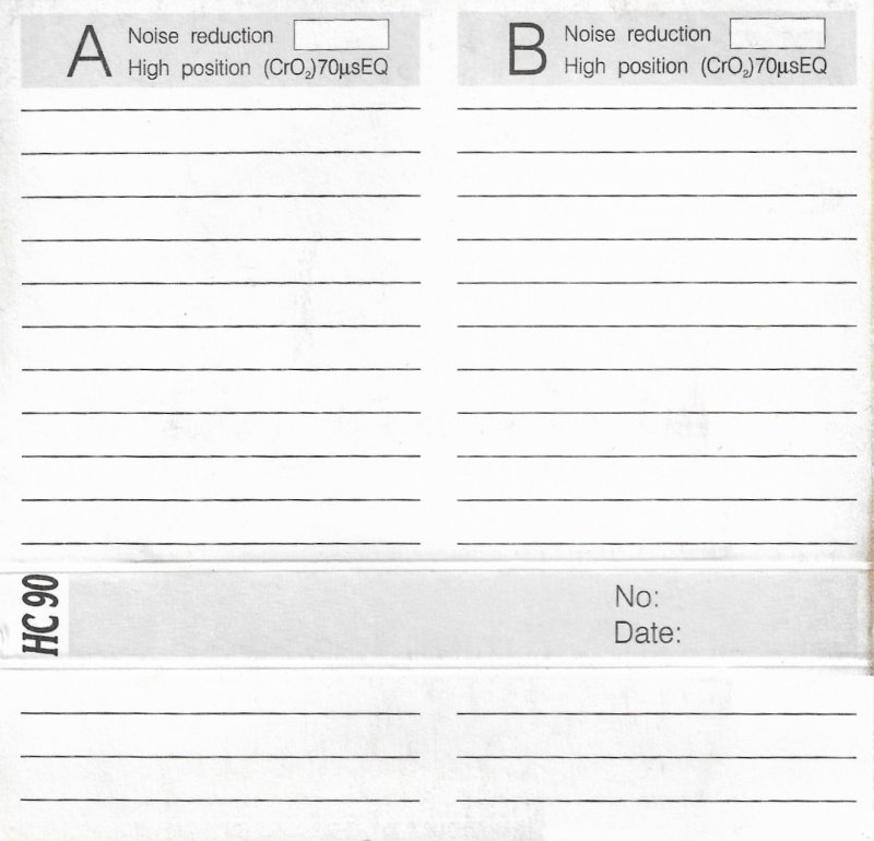 Compact Cassette Pego Magnetic 90 Type II Chrome 2001 Slovenia