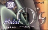 Compact Cassette Maxell Metal CD's 120 "MCDS-120L" Type IV Metal 1997 Japan