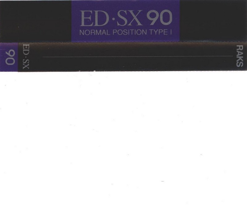 Compact Cassette RAKS ED-SX 90 Type I Normal 1990 Europe